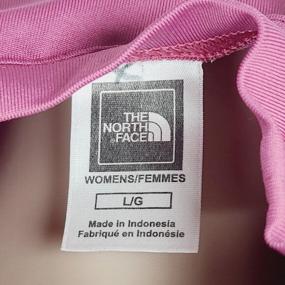 The North Face Women's Burgundy Pink Crew Neck Active Training T-Shirt Size L - Picture 10 of 11